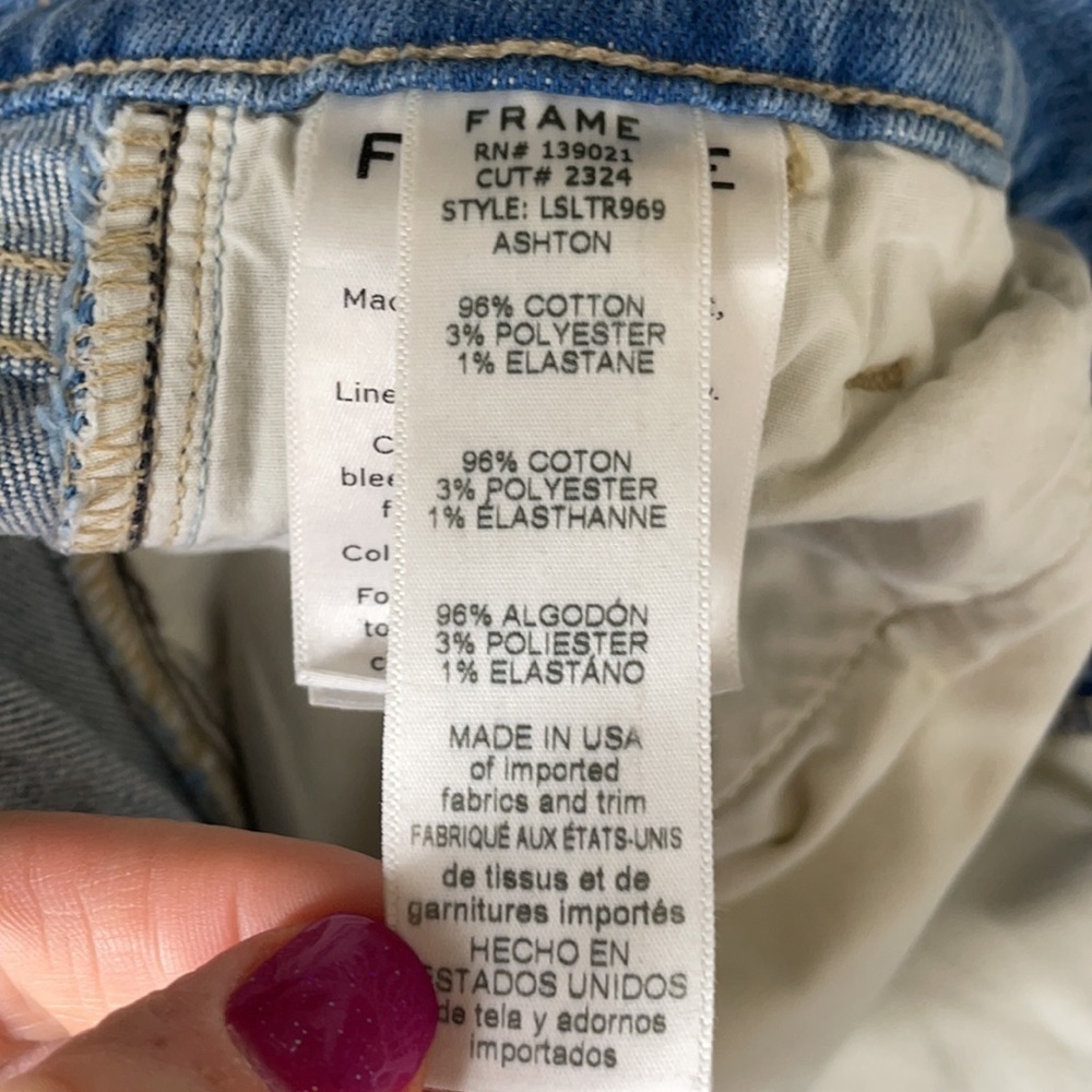 NWT Frame Le Slender Straight Leg Jeans In Ashton - Picture 10 of 15